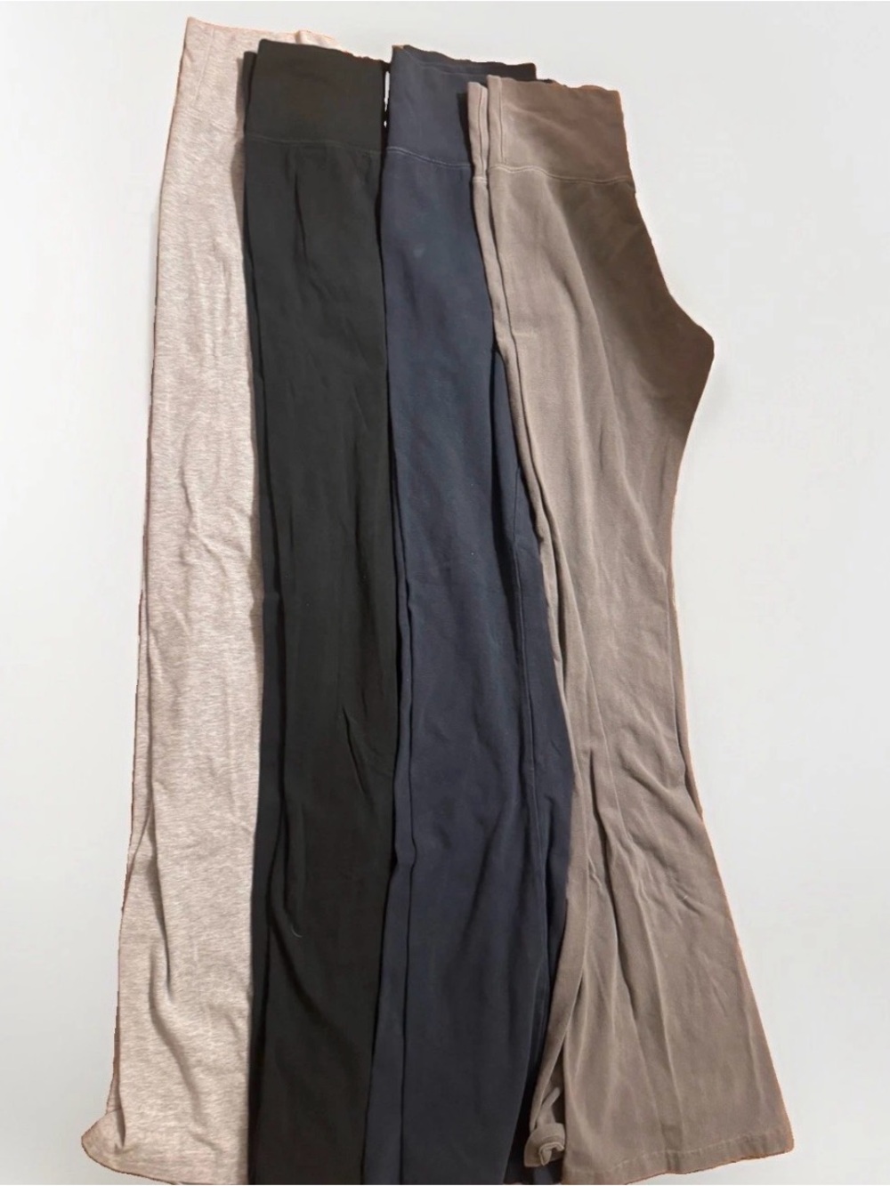 Brandy Melville Leggings Set — Black, Navy, Gray , Light Gray Fold over flare